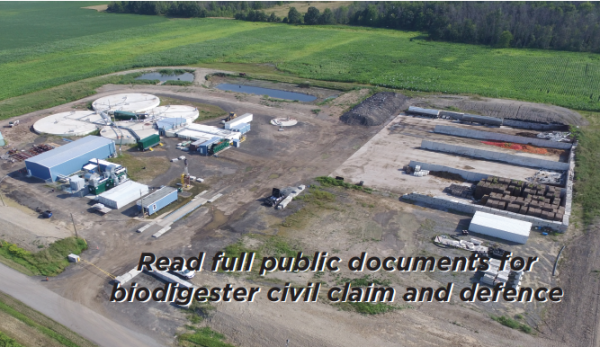 Read full public documents for biodigester civil claim and defence